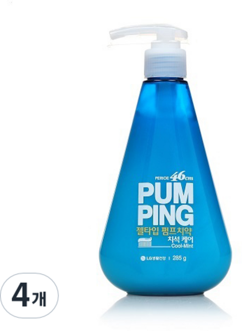 페리오 펌핑치약 스피아민트, 4개, 285g