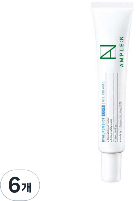 앰플엔 히알루론샷 라이트젤 데이크림, 6개, 30ml