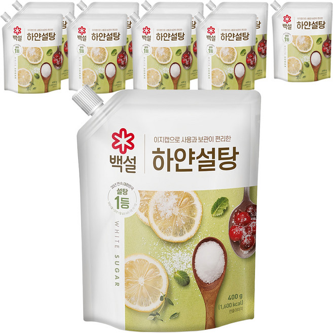 백설 하얀설탕, 400g, 10개
