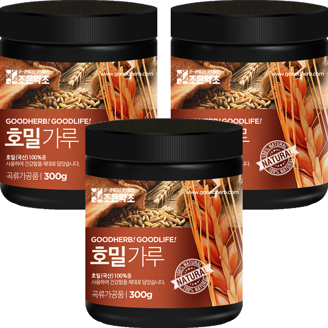 조은약초 프리미엄 볶은 호밀 가루, 300g, 3개