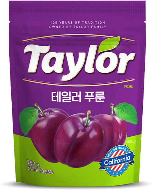 테일러 푸룬건자두, 250g, 1개