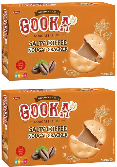 비비카 구카 솔티 커피 누가 크래커 40p, 400g, 2개