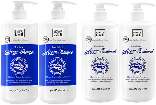 PARKJUN BEAUTY LAB Blue Label摩洛哥堅果油洗髮精 1150ml+護髮素 1150ml組, 2套