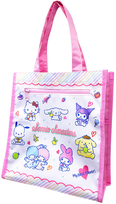 핑크망고 여아용 산리오 멀티 에코백 산리오캐릭터즈