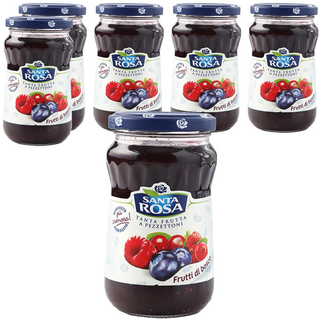 산타로사 믹스베리잼, 350g, 6개