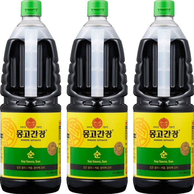 몽고간장 순간장, 1.8L, 3개