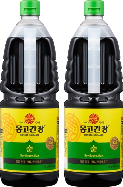 몽고간장 순간장, 1.8L, 2개