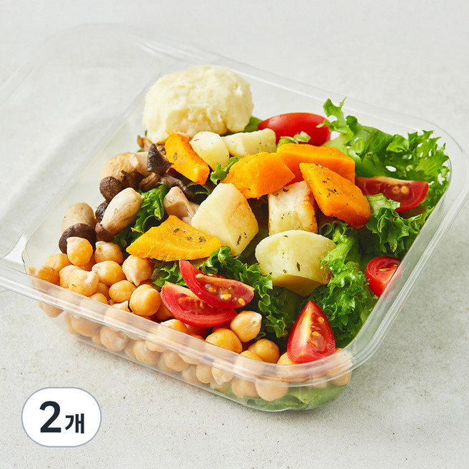 스윗밸런스 구운 단호박과 고구마 매쉬 샐러드, 220g, 2개