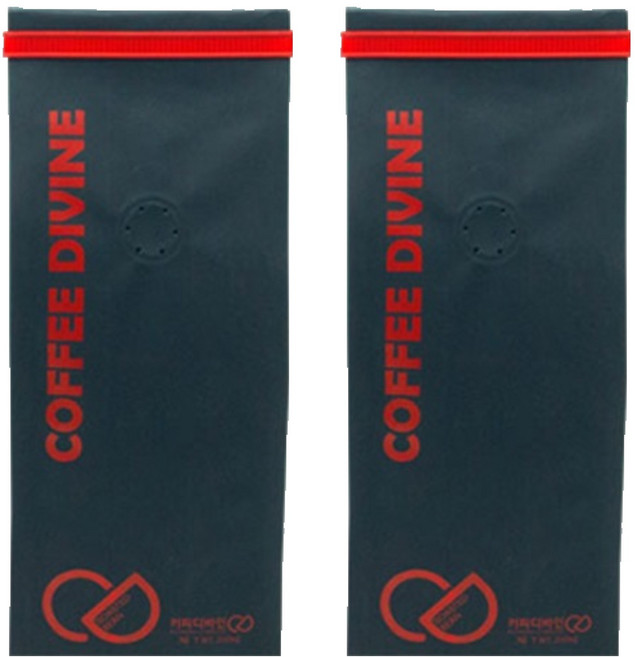 커피디바인 헤이즐넛블렌드 원두 분쇄커피, 200g, 2개, 커피메이커(중간)
