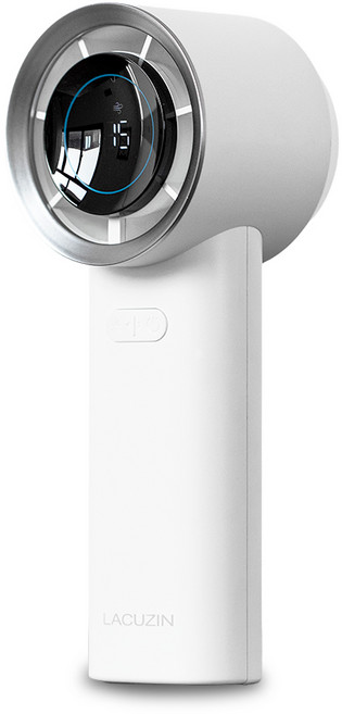 라쿠진 미니 터보엔진 휴대용 선풍기, 화이트, LCZ570WT