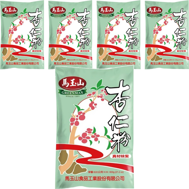 馬玉山 杏仁粉, 600g, 5包