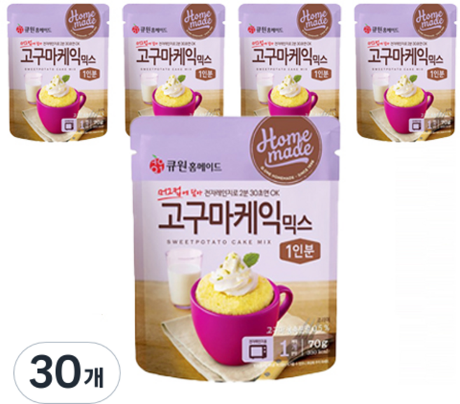 큐원 홈메이드 고구마케익 믹스, 30개, 70g