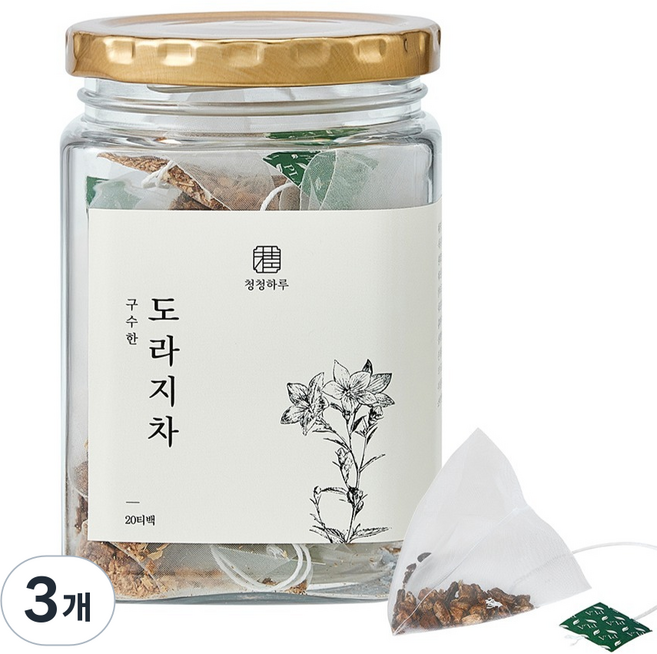 청청하루 길경농원 구수한 도라지차, 1g, 3개, 20개입