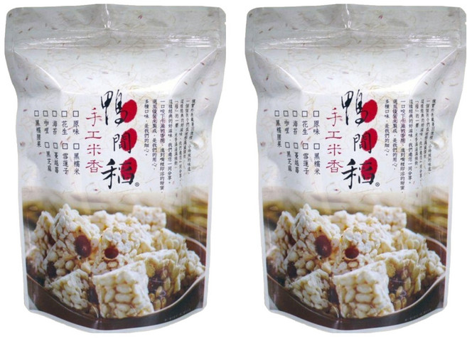 鴨間稻 手工米香 海苔, 120g, 2包