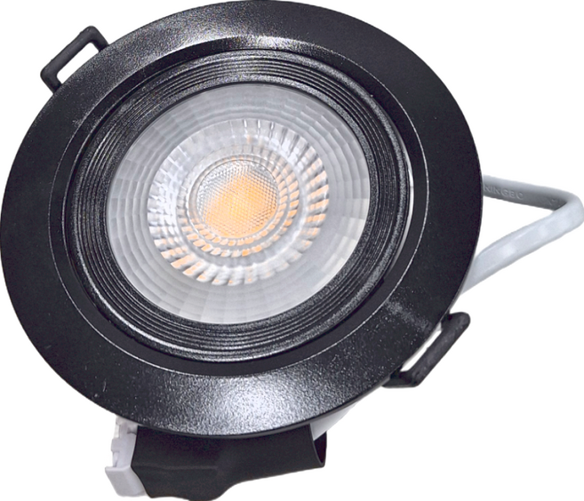 DANCELIGHT 舞光 8W 黑殼浩克崁燈 3000K LED-9DOHU8WR2BK 9cm, 黃光, 1組