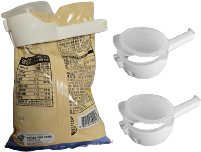 쿠캐치 다용도 밀봉 뚜껑 클립, 화이트, 3개