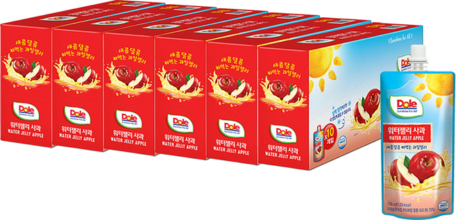 돌 워터젤리 사과 10개입, 130ml, 60개