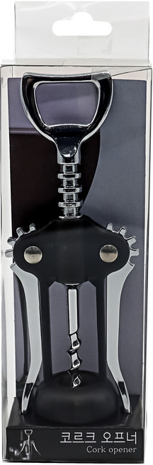 생활미소 와인 코르크 오프너, 혼합색상, 1개