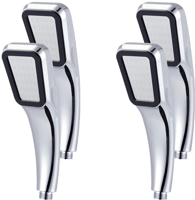 제이스홈 고압절수 300홀 사각 샤워기 JSH010, 4개, 실버