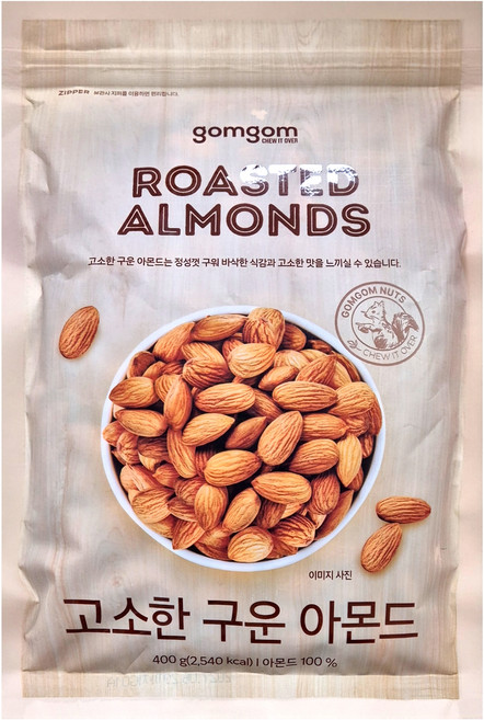 곰곰 구운 아몬드, 400g, 1개