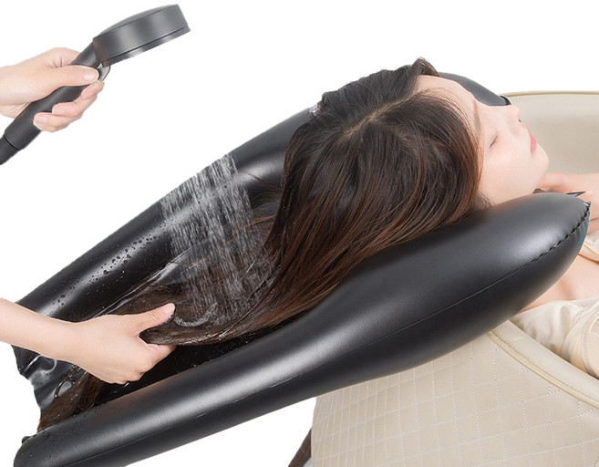 에르보 휴대용 에어 세발기 펌프포함, 블랙, 1개