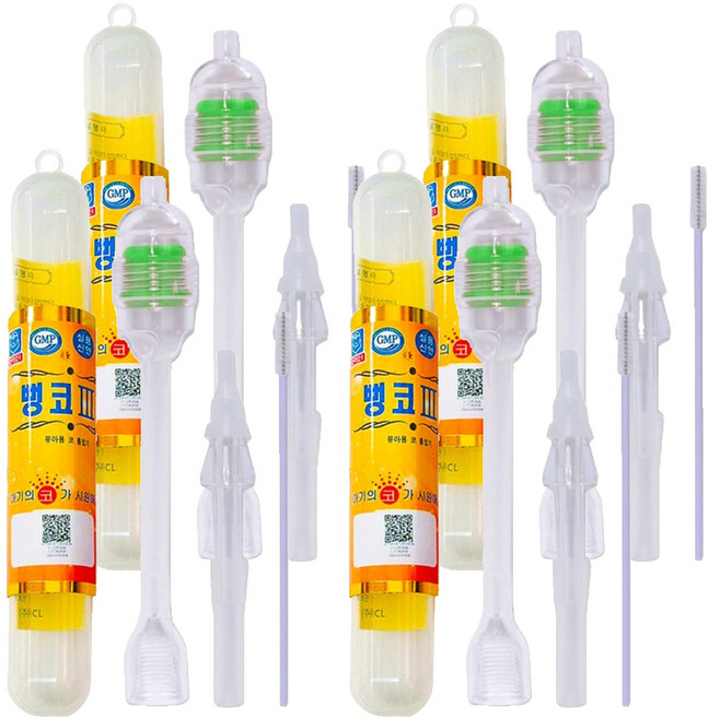 유아용 수동식 콧물흡입기, 뻥코III+, 4개