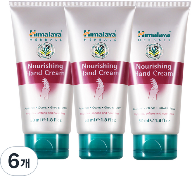 히말라야 너리싱 핸드크림, 50ml, 6개