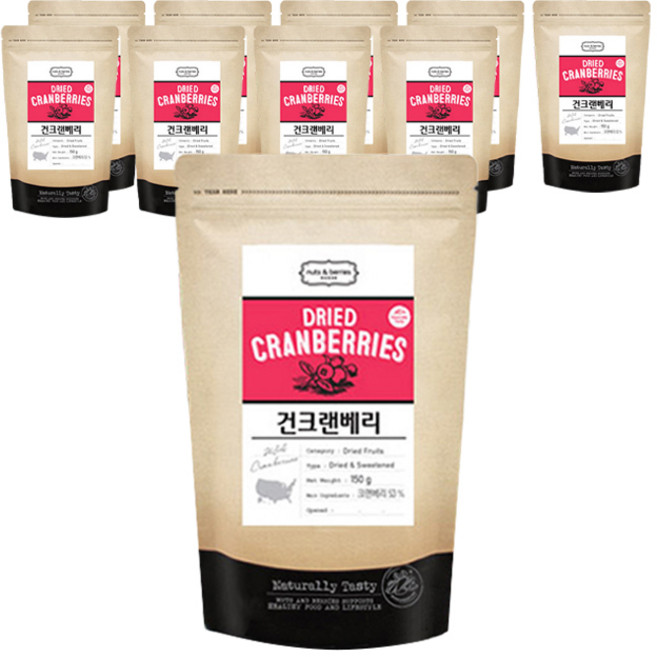 넛츠앤베리스 건크랜베리, 10개, 150g