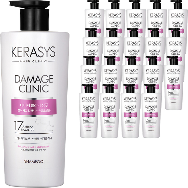 케라시스 데미지 클리닉 단백질 샴푸, 600ml, 20개