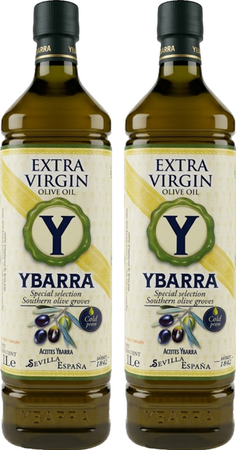 YBARRA 特級初榨冷壓橄欖油, 2瓶, 1L