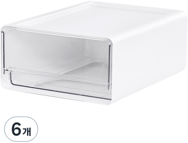 까사마루 다용도 펜트리 올림 서랍장 소형, 화이트, 6개