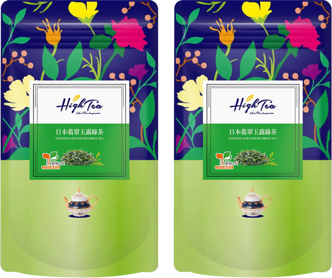 High Tea 伂橙 日本翡翠玉露綠茶, 3.5g, 12包, 2袋