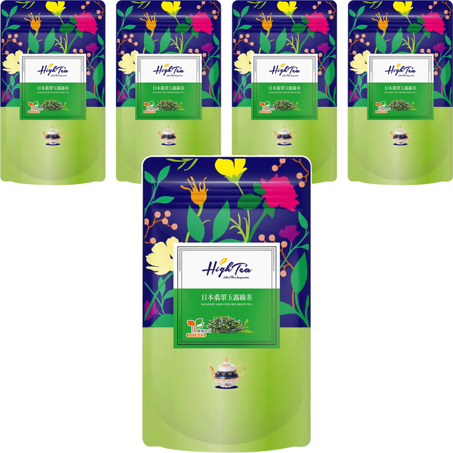 High Tea 伂橙 日本翡翠玉露綠茶, 3.5g, 12包, 5袋