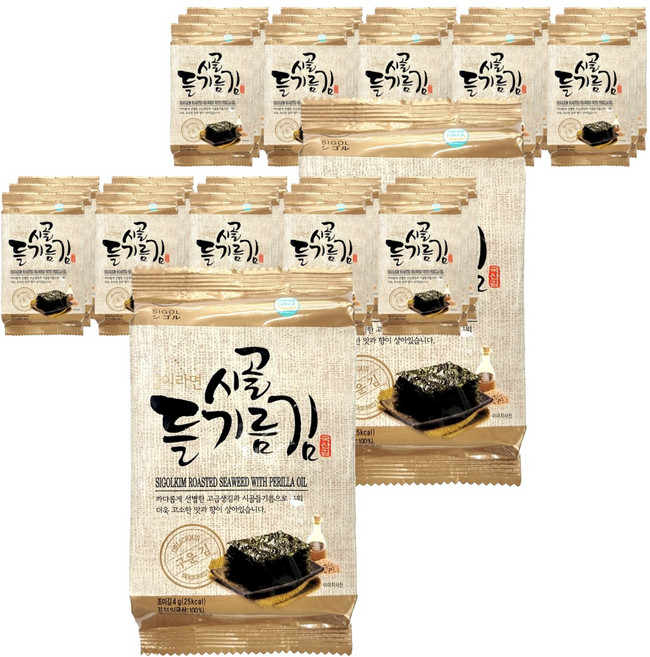 시골김 들기름김 도시락김, 4g, 32개
