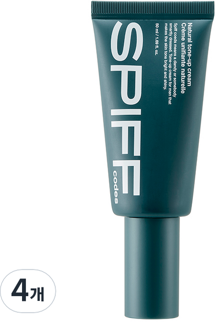 더페이스샵 스피프코드 내추럴 톤 업 크림, 50ml, 4개