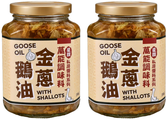 星饌 鵝油金蔥, 350g, 2罐