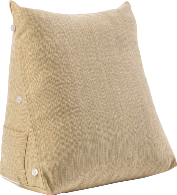 JINDACHI 金大器 組合式簡約立體三角靠墊枕 含頸枕, 奶霜杏