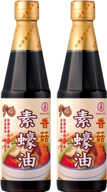 工研 香菇素蠔油, 560g, 2瓶