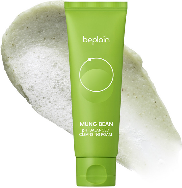 [비건뷰티] 비플레인 녹두 약산성 클렌징폼, 80ml, 1개