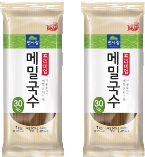 면사랑 프리미엄 메밀국수, 1kg, 2개