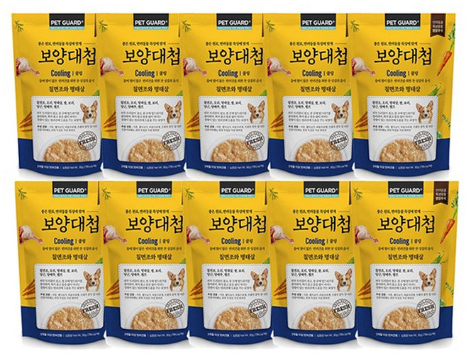 보양대첩 고양이 습식파우치 쿨링, 혼합맛(칠면조/명태), 80g, 10개