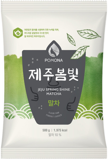 포모나 제주봄빛 말차 파우더, 500g, 1개입, 1개