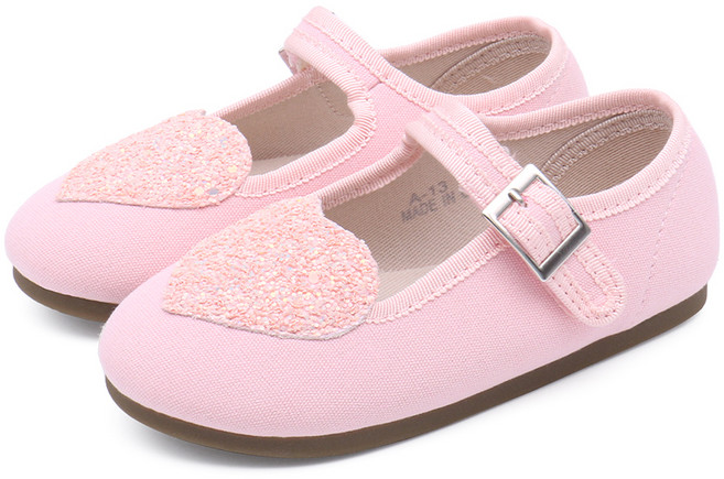 키펀트 여아용 러브 코튼 메리제인 구두 A-13