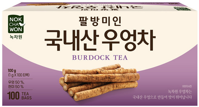 녹차원 팔방미인 우엉차, 1g, 100개입, 1개