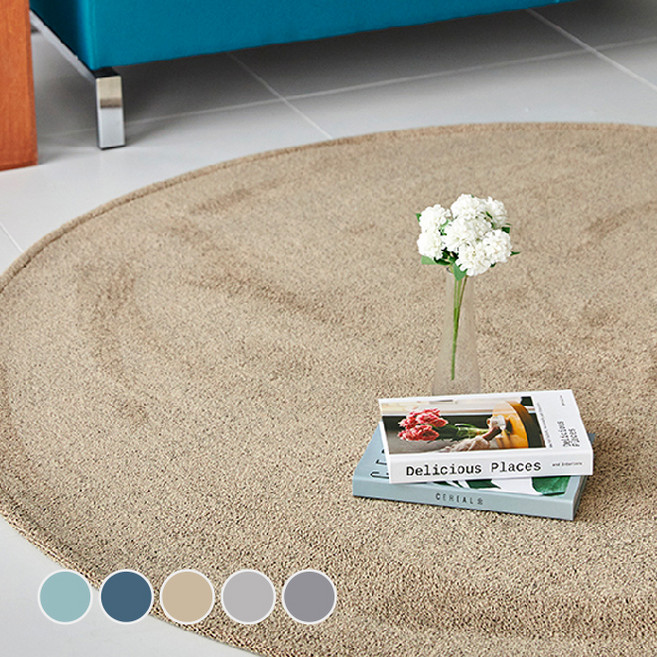 이니띠움 루나 베이직 단모 러그 원형