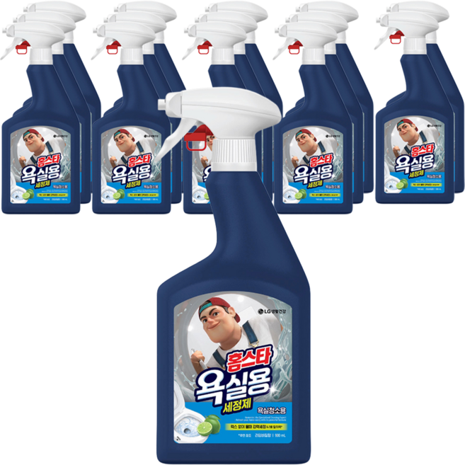 엘지 홈스타 욕실용 세정제 라임바질향, 900ml, 15개