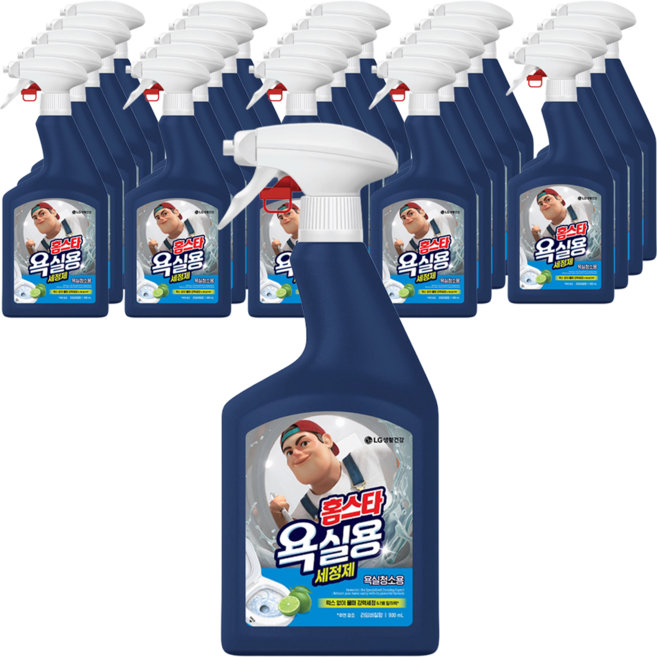 엘지 홈스타 욕실용 세정제 라임바질향, 900ml, 25개