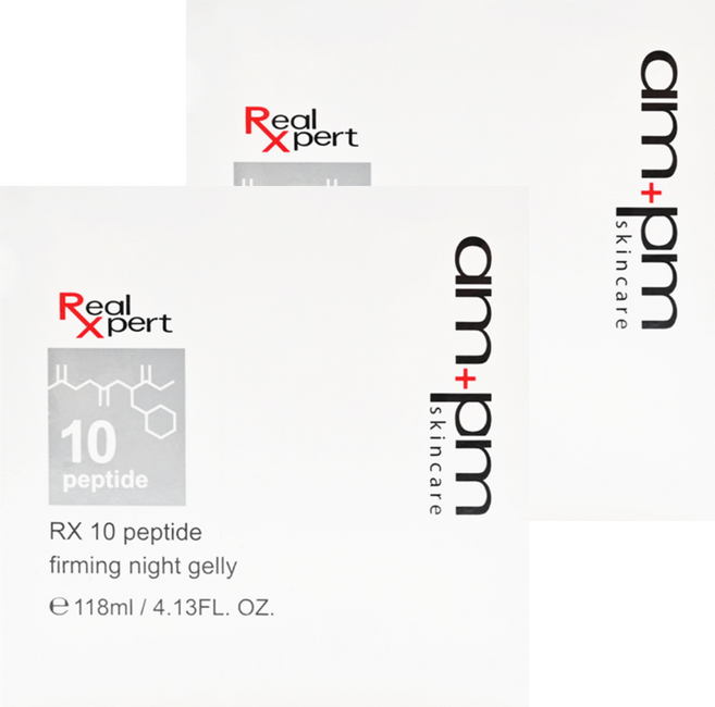 NARUKO 牛爾 am pm 台灣公司貨 RX10胜肽抗皺緊緻晚安凍膜, 118ml, 2盒