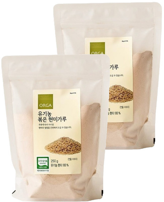 ORGA Whole Foods 有機烤糙米粉, 250g, 2包