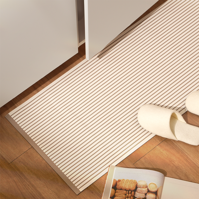 하루의공간 컴피 주방 규조토 발매트, 베이지